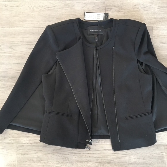 BCBGMaxAzria Jackets & Coats | Bcbg Cape Blazer Size M Nwt ...